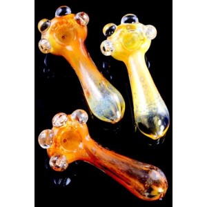 Three Clear Glass Marbles