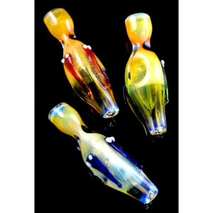 Three Hand Blown Glass